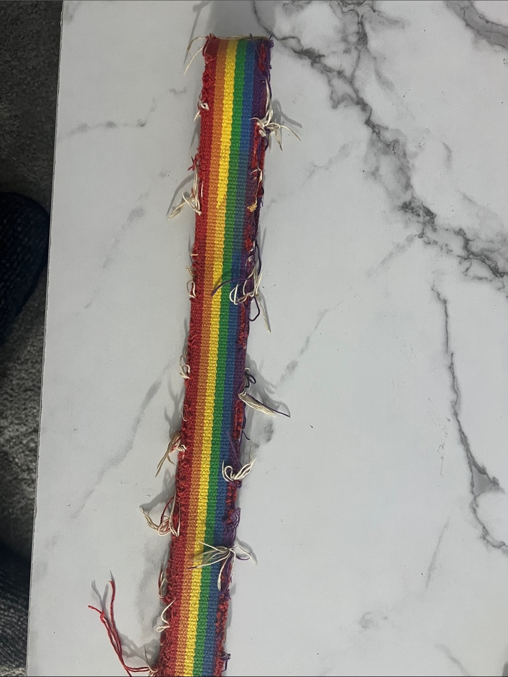 Rainbow Stripe Woven Belt